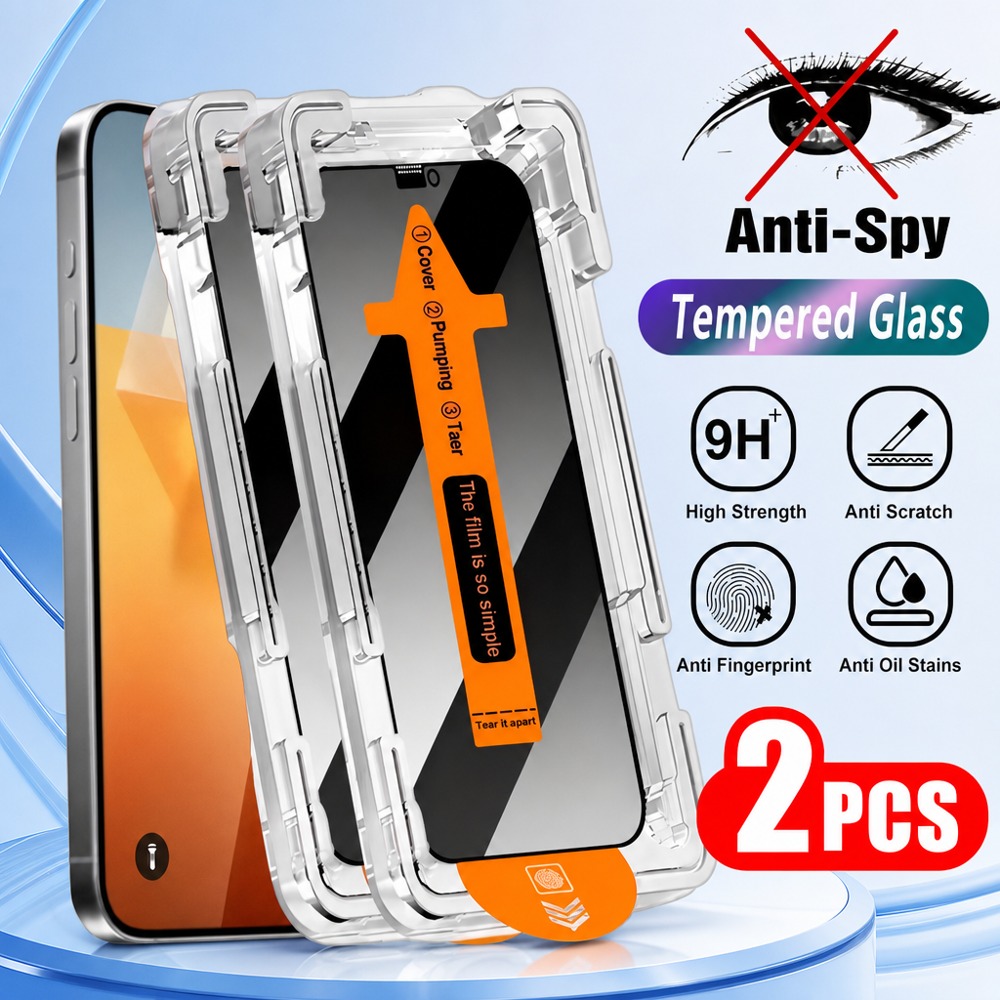 Vivo X200 - 2 Pezzi di Vetro Temperato Privacy